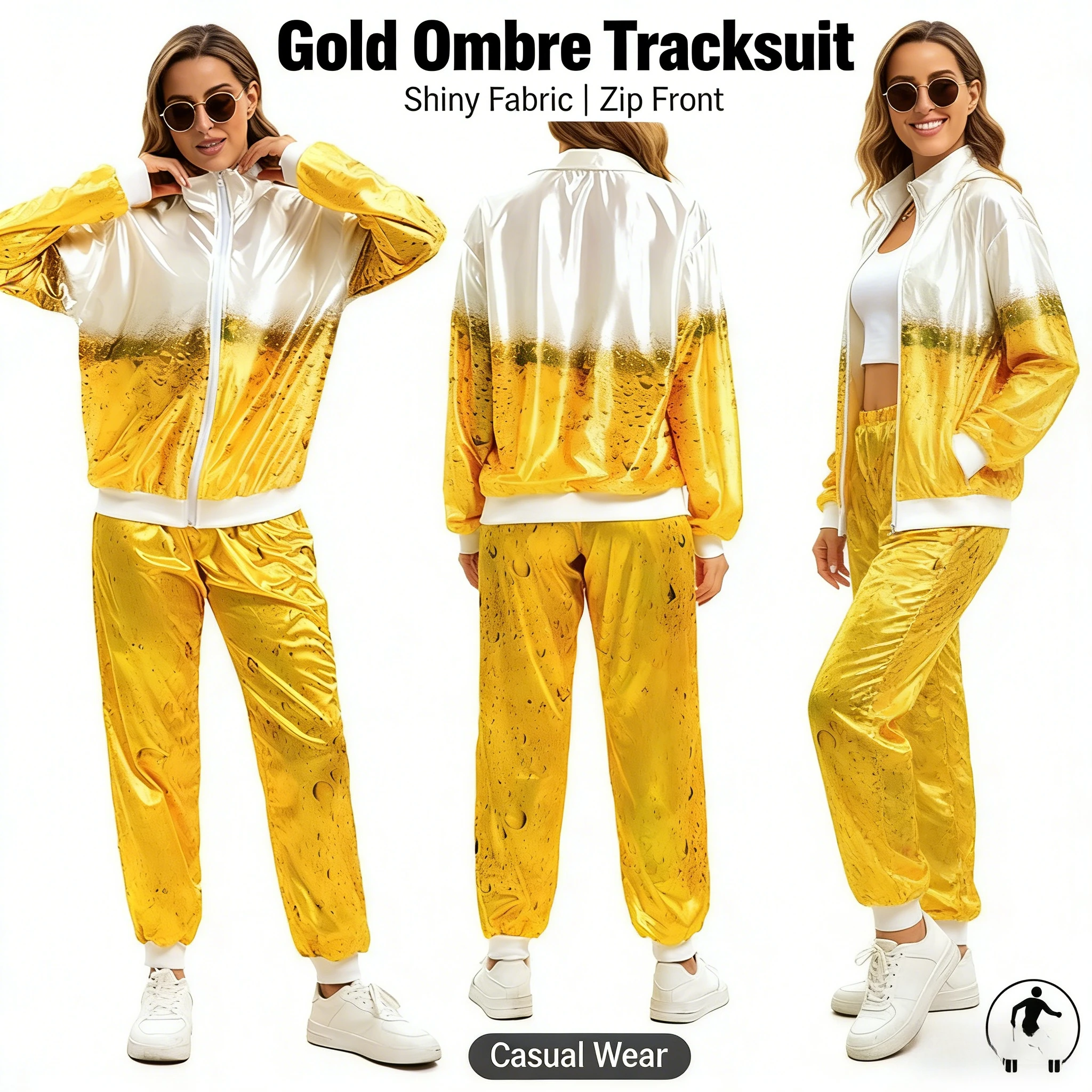 

Ретро спортивная одежда с принтом пива, косплей, дискотека, сценический костюм