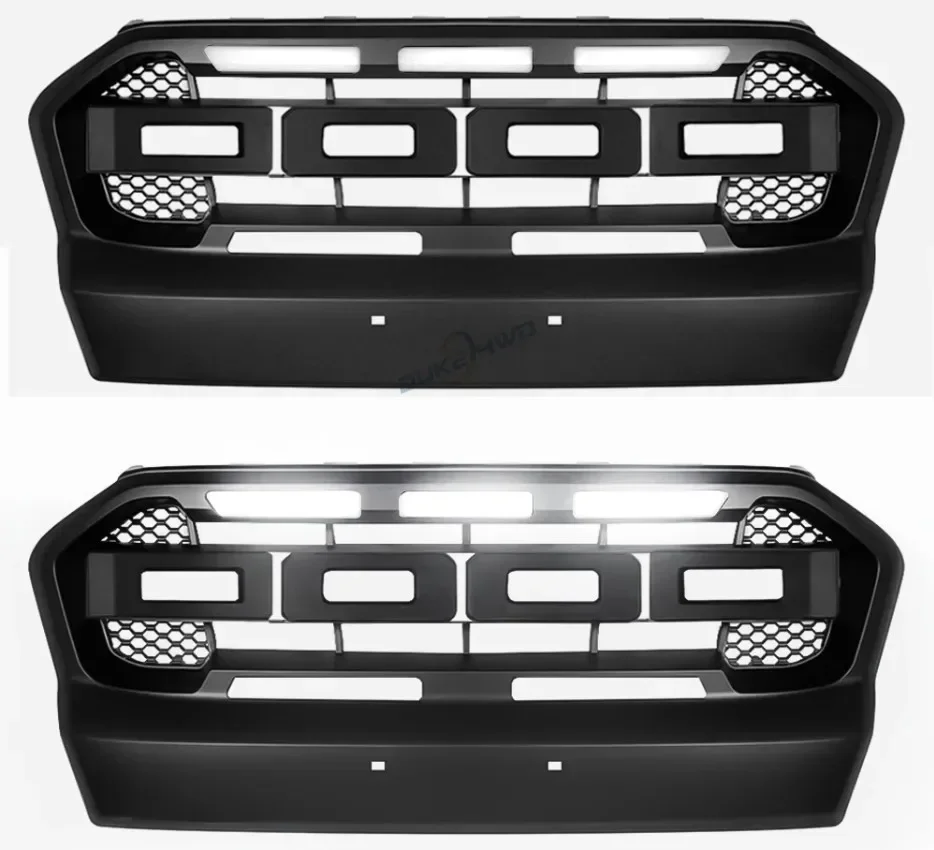 DUKE4WD Modified For Ranger T7 Front Grill For Ranger T7 2015 2016 2017 Front Racing Grills Cover Front Bumper Mesh Cover Grills