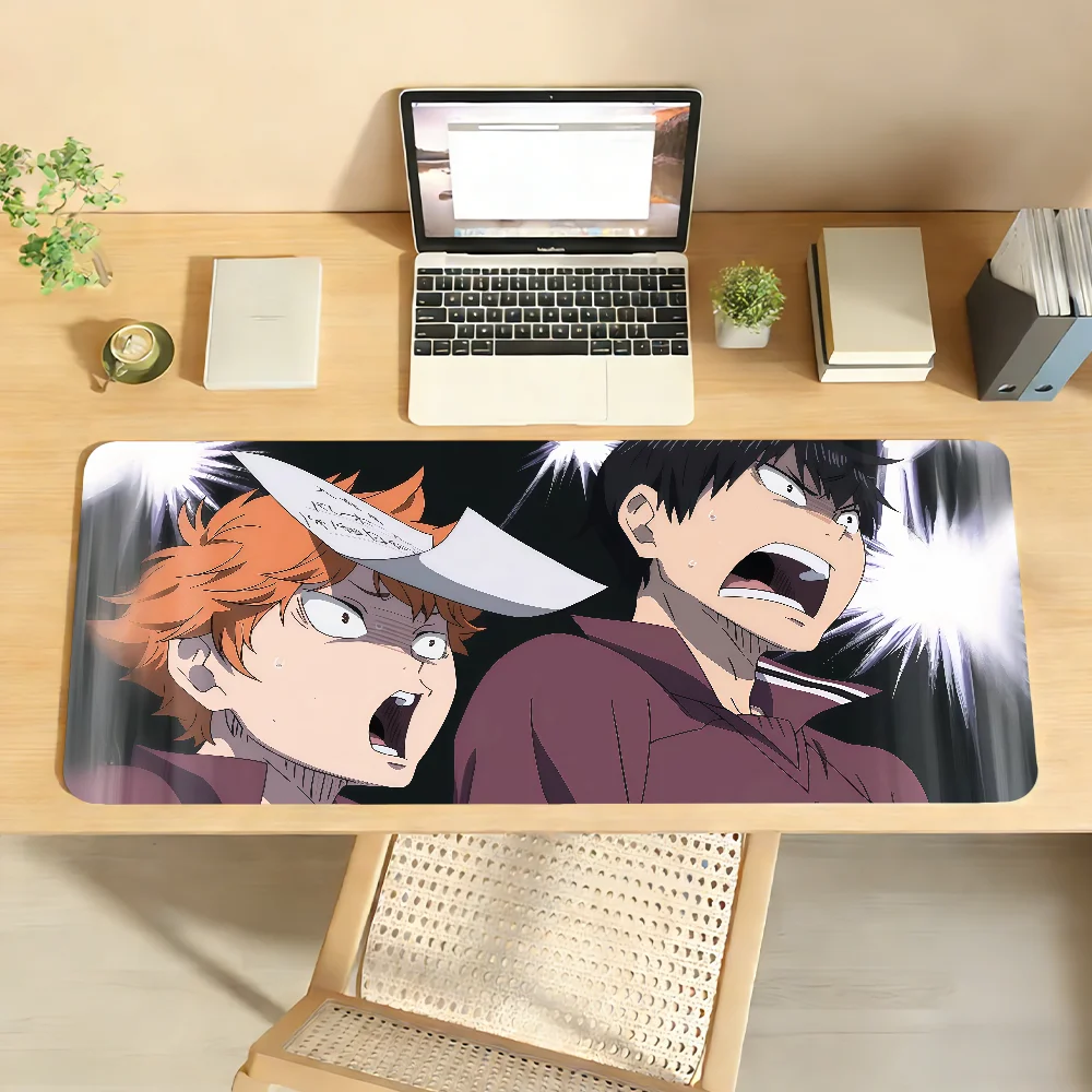 

Anime H-HaikyuuES Mouse Pad Non-slip Locking Edge DeskMat PC Laptop Accessories Rubber Office Keyboard Large Game XXL Carpet
