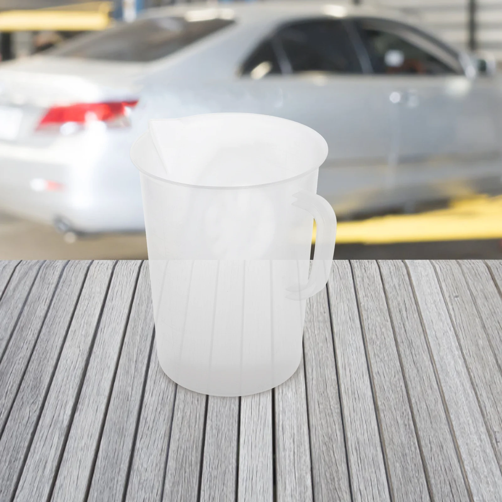 

Large Plastic Measuring Jug Oil Container Automotive Oil Gas Fluid Measuring Cup Handle Graduated Pitcher 5000ml