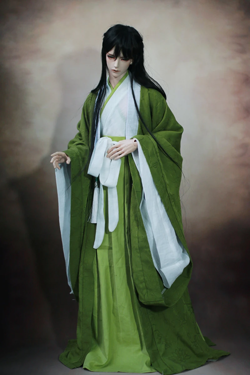 70cm Strong Uncle 1/3 Scale Ancient Costume Hanfu BJD Resin Doll Model Toy Complete Set of Doll Gifts Random Makeup