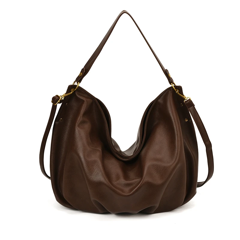 

Casual Commuting Large-capacity Soft Pu Leather Bag for Women, 2025 New Trendy Crossbody Bag, Single-shoulder Underarm Tote Bag