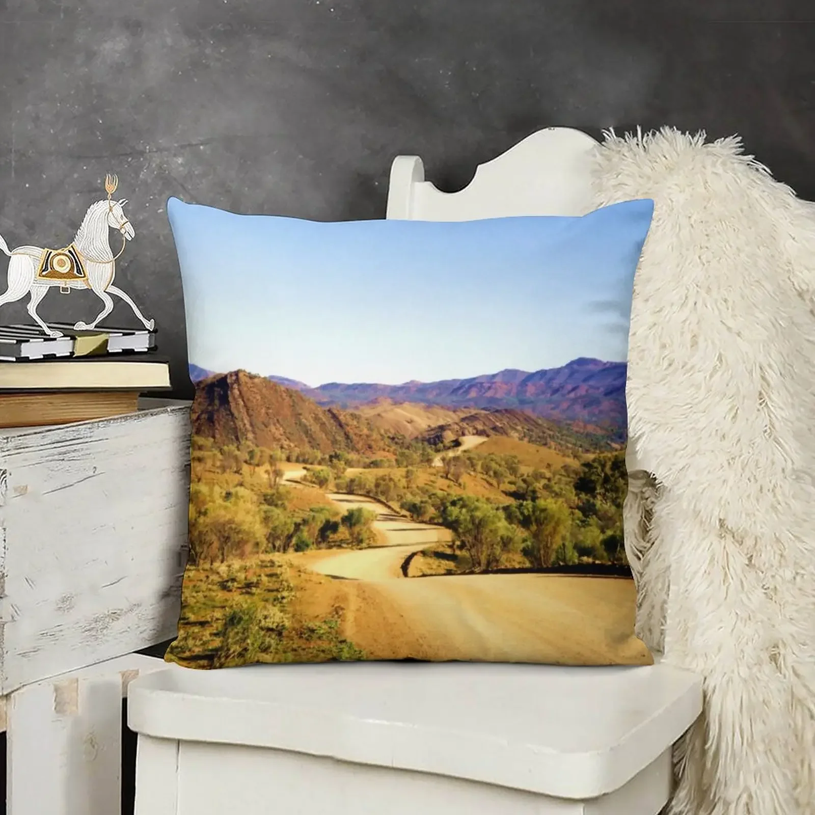 Winding through the Flinders Ranges Throw Pillow Luxury Living Room Decorative Cushions Cushion Cover Pillow Cases pillow
