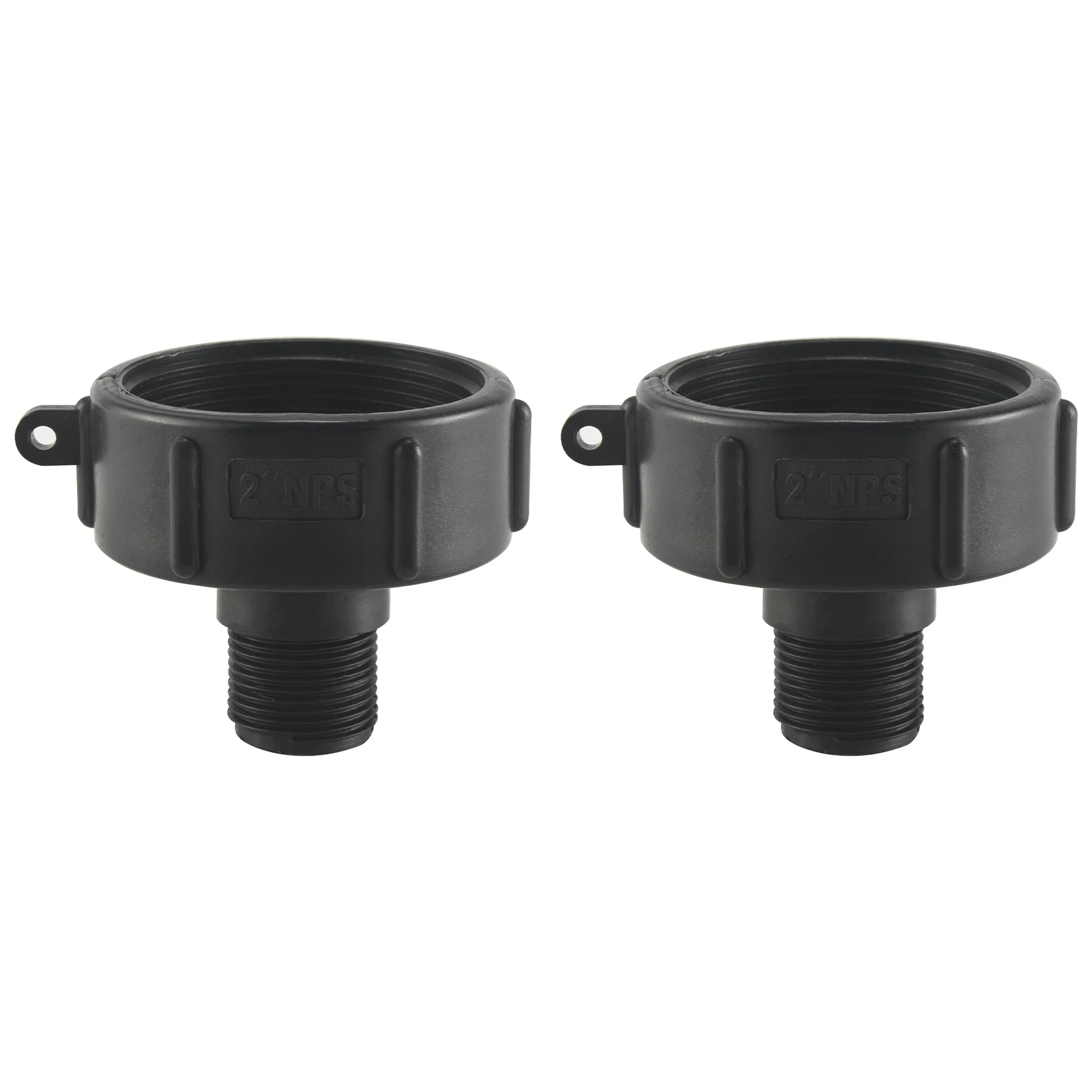 2Pcs IBC Tote Adapter 275 330 IBC Adapter Fine Thread 2Inch NPS Water Tank Garden Hose Adapter Connector