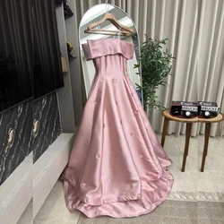 Customized Matching Pleat A-line Off-the-shoulder Midi Dresses Cocktail Dresses Classic Exquisite Modern Style Pastrol Unisex Ch