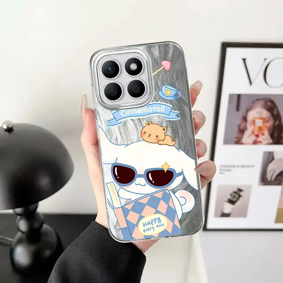 Phone Case for Honor 200 Pro X9b X7b 200 400 Lite X9c X8c X8b X9a X8a Black Soft Shell Cartoon Sanrio Hello Kitty