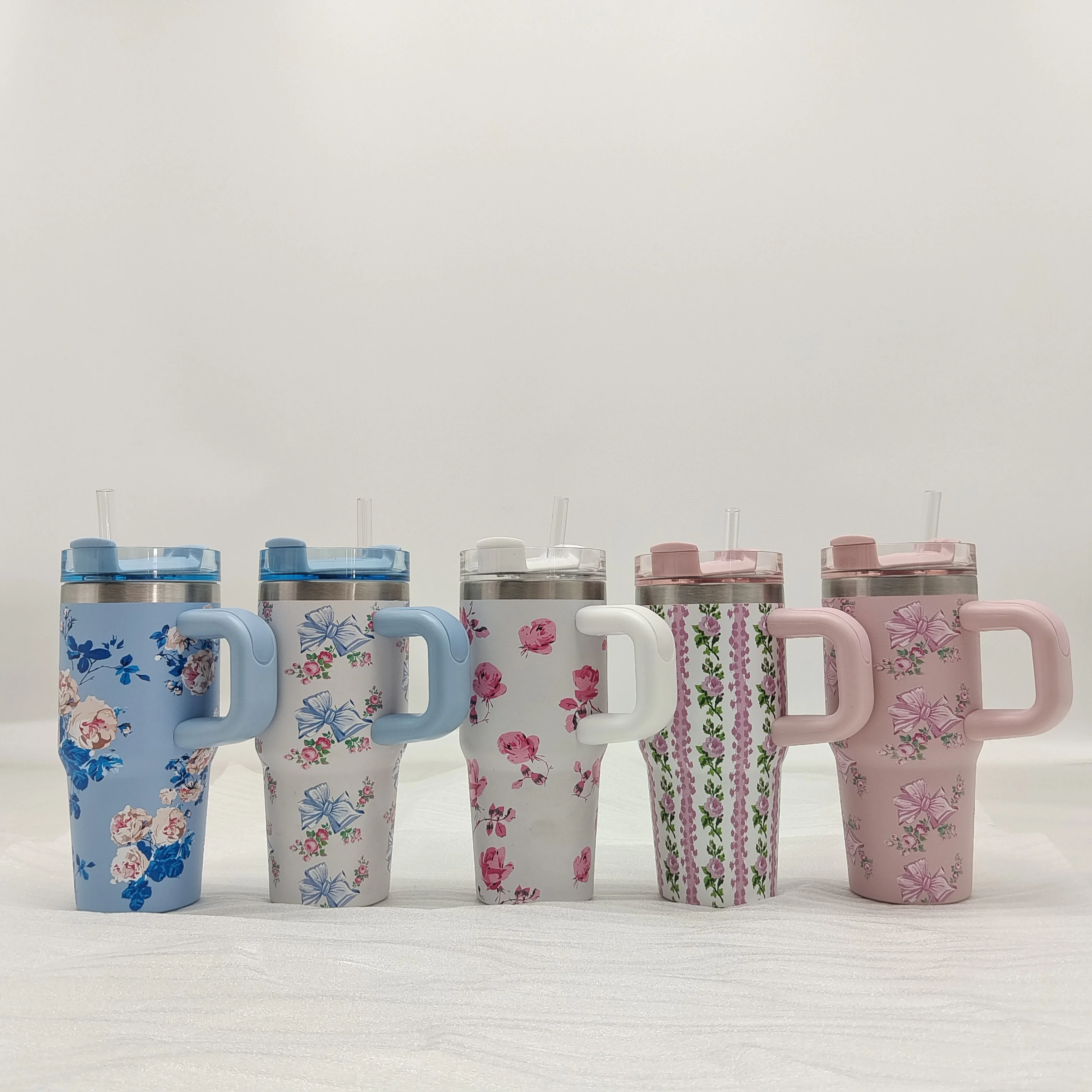 14oz Car Cup 304 Stainless Steel Insulated Travel Tumbler with Handle Straw Lid & Cold Retention for Vehicle, Office, Gifts