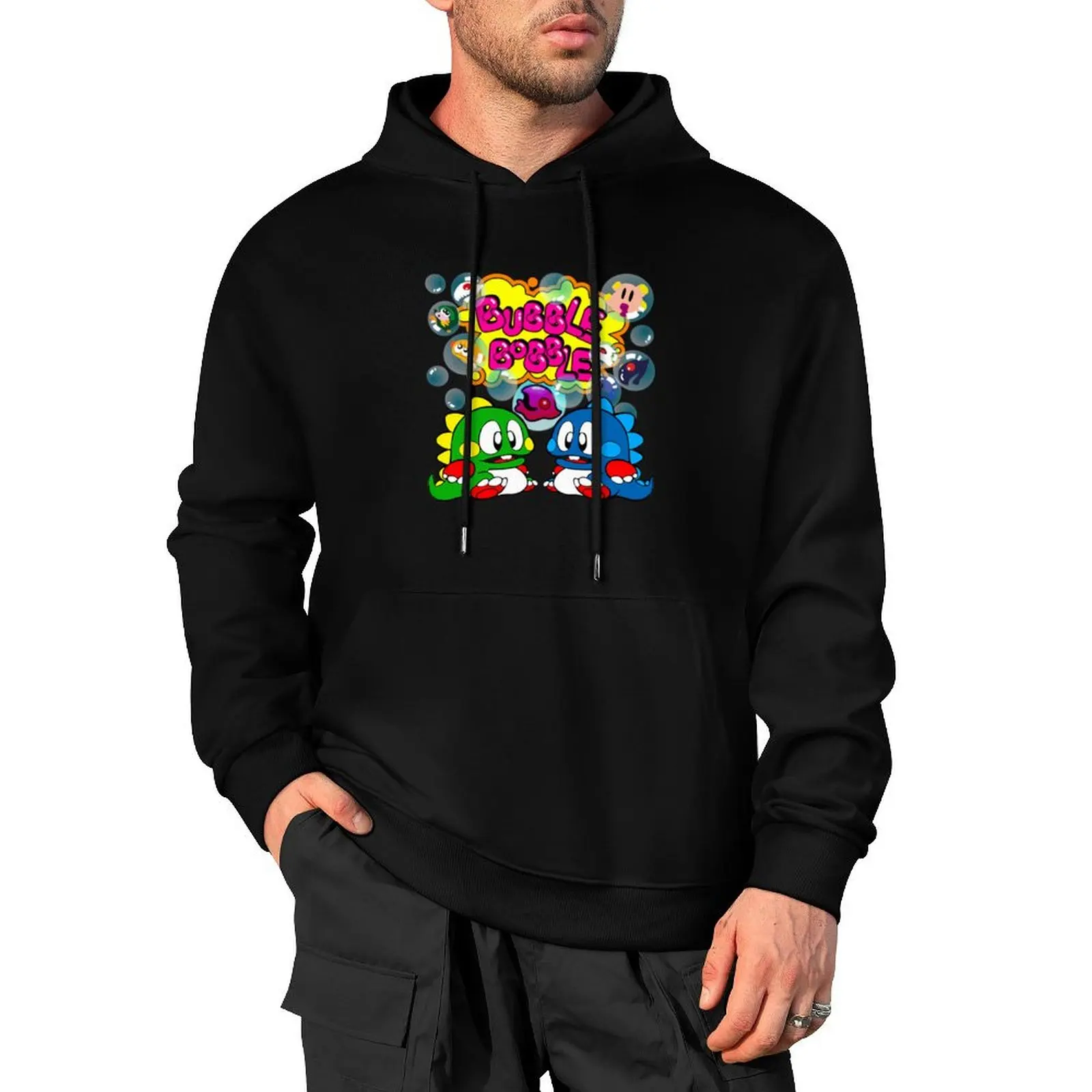 

Bubble Bobble Retro Pullover Hoodie graphic t shirts men autumn men's coat new in hoodies and blouses