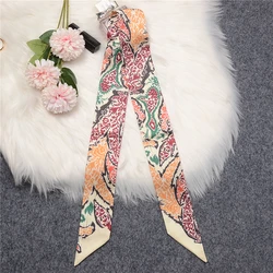 Tarot Paisley Brand Twill 100% Silk Scarf Women Bag Scarves Design Wrist Towel Foulard Headband Summer Neckerchief For Ladies