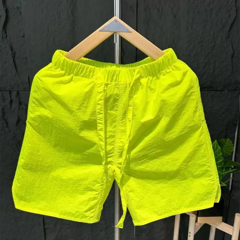 Men Sports Shorts Thin Quick Dry Breathable Casual Classic Resistant Shorts Pants Drawstring Beach Cargo Shorts Men Clothing