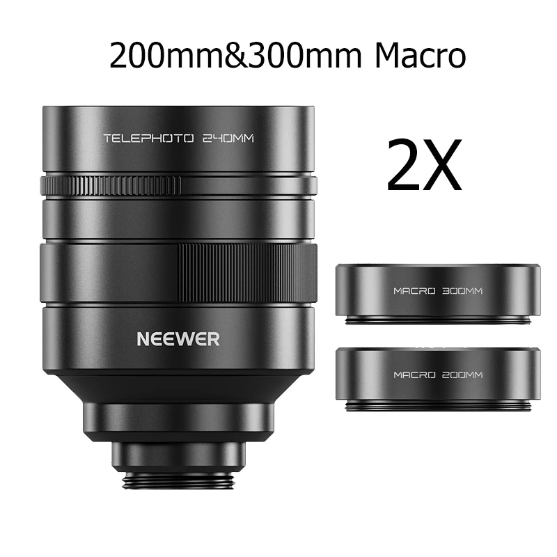 NEEWER 2X عدسة تليفوتوغرافي آيفون 16Pro ماكس فيفو x200ultra Xiaomi 15pro oppo x8 الترا سامسونج S24 عدسة الهاتف التكبير