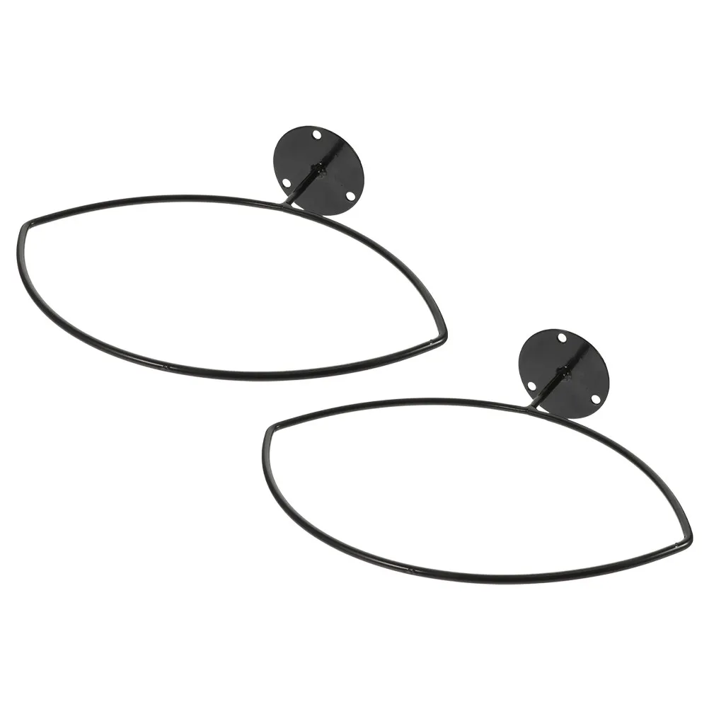 

2Pcs Wall Football Holder Iron Ball Rack Iron Ball Display Rack Sturdy Wall Bracket for Basketball Rugby Volleyball Sports Balls