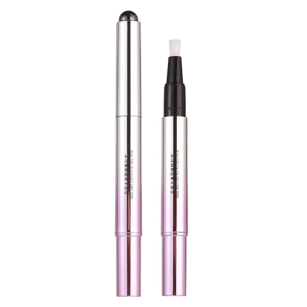 New Magnetic Cat Eye Gel Pen Waterproof 6 In 1 Home Manicure Tool Easy to Use Anti-Fading Nail Gel Polish Salon Use