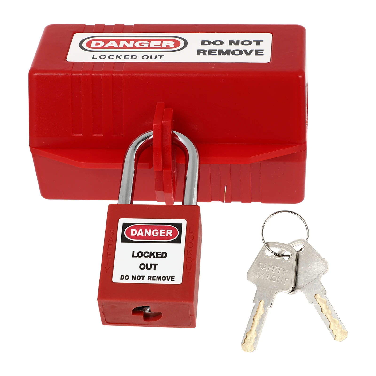 

Plug Lock Box Padlock Safety Abs Plastic Child Industrial Plugs High Quality Long Service Life Simple Use