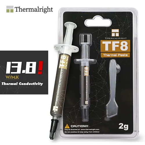 Thermalright TF8 2g/5,8g/12,8g Grasa térmica de disipación de calor CPU/GPU de alto rendimiento 13,8 CONDUCTIVIDAD TERMICA (W/M-K) TF7