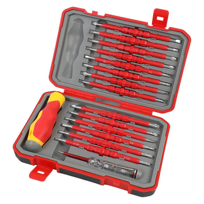 

29-in-1 multi-function screwdriver set - precision repair tool, cross/square head for home/electronic/automatic maintenance