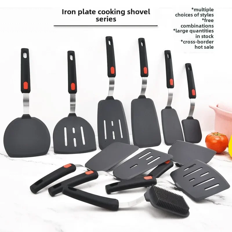 

Silicone cookware, teppanyaki cooking spatula, non stick silicone spatula, pancake, corn spatula