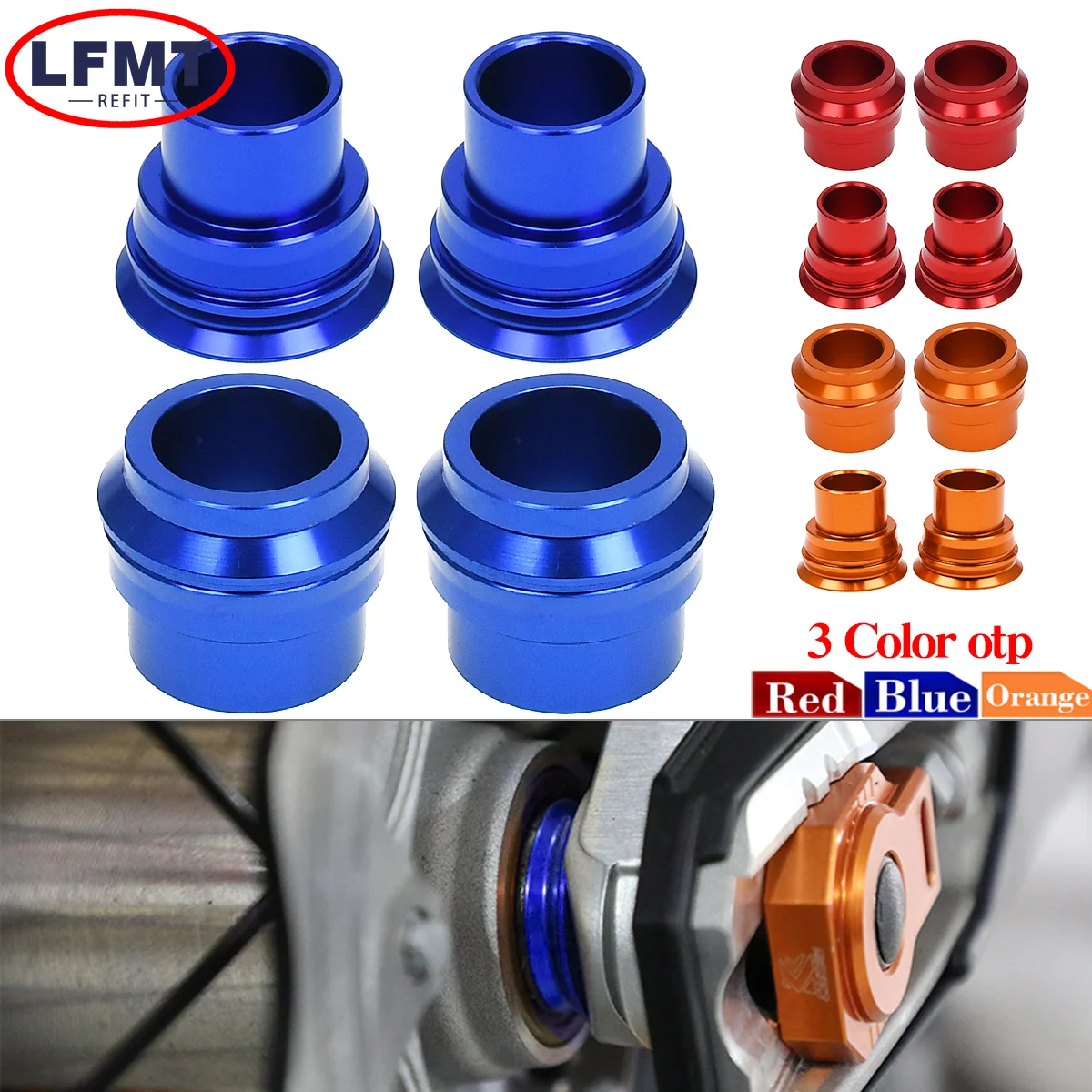 

Motocross 20mm/22mm Front Rear Wheel Spacers Hub Collars For KTM XC XCF XCW XCFW SX SXF EXC EXCF TPi 125 150 250 300 350 450 500