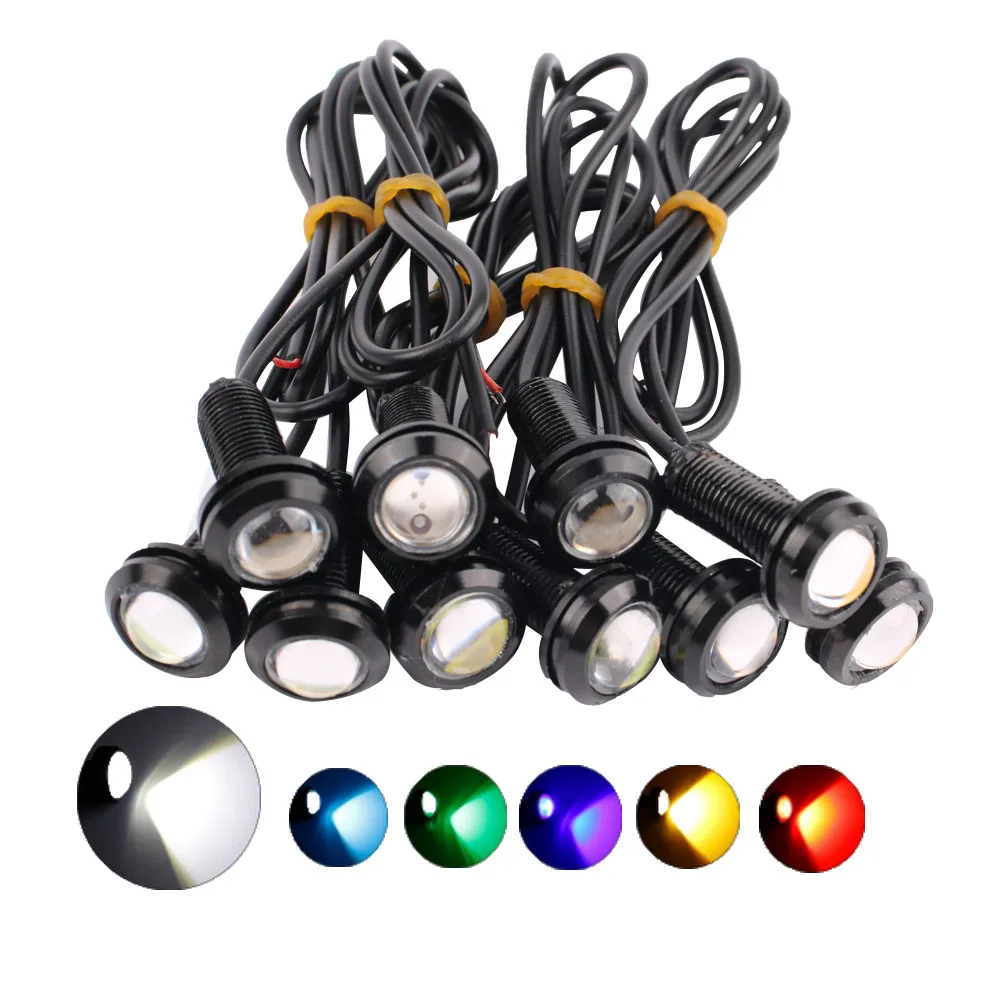

1PC Motorcycle Super Bright LED Eagle Eye Driving Lights, Daytime Running Lights, Reversing Stop Signal Light 18MM