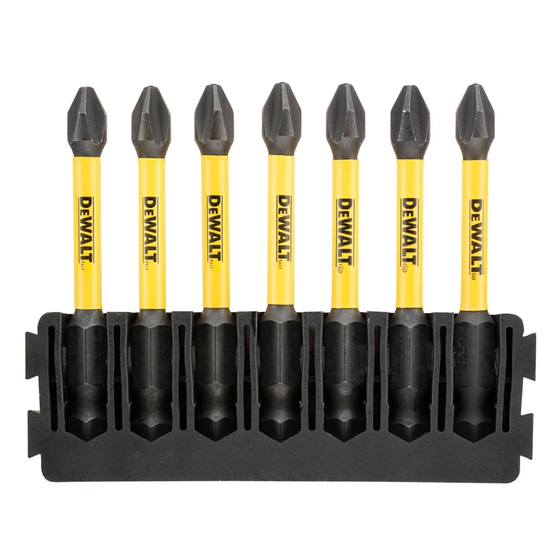 DEWALT ด้ามไขควง PH2 ขนาด 57 มม. รุ่น DT70817 ชุด 7 ชิ้น อุปกรณ์เสริมเครื่องมือไฟฟ้า EXTREME FLEXTORQ