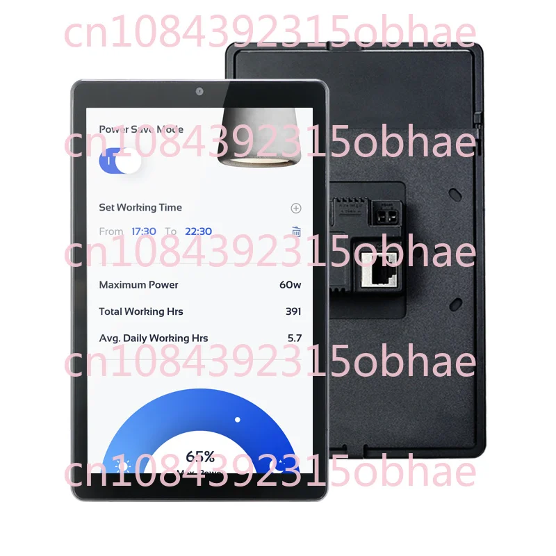 Touchscreen 8 Inch Plastic Smart Switch with Android 11 App Control POE Power for Home Car Hotel & Commercial Use