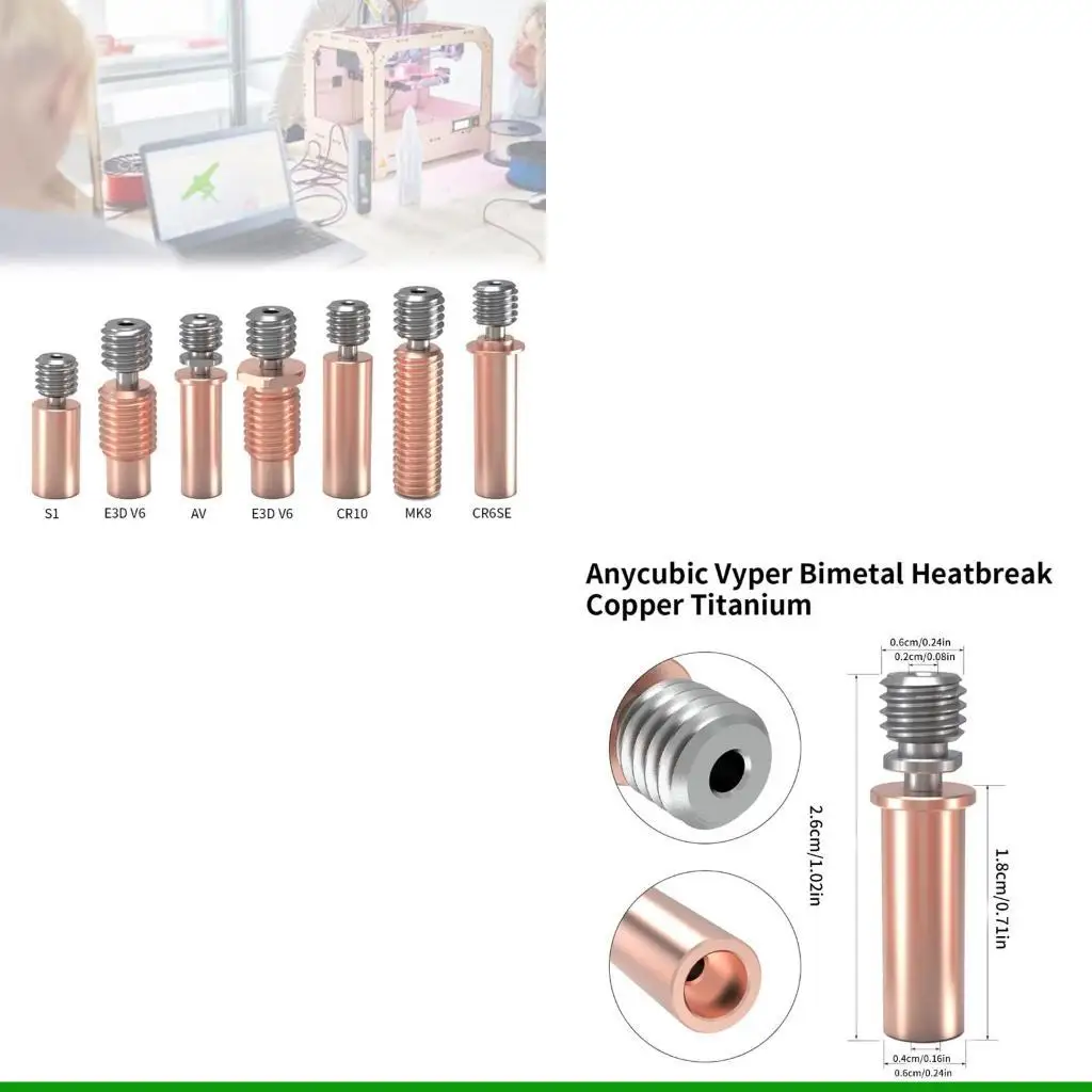 

U55C 3D-принтер, биметаллический термоблок, терморазрыв для E3DV6 Ender3 CR10 CR6SE