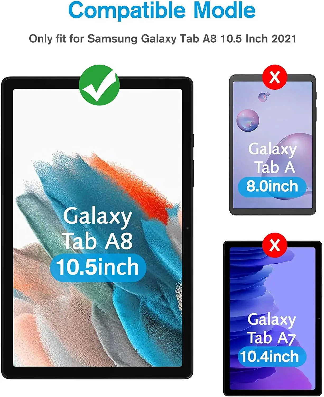 2Pcs Gehärtetem Glas für Samsung Galaxy Tab A8 10,5 2021 X200 X205 9H Anti-fingerprint Voll Film tablet Abdeckung Screen Protector