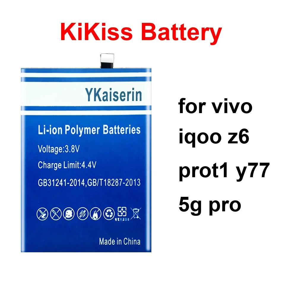

Mobile Phone Battery Fast Charging B-V0 B-W8 B-U8 2800-5500Mah For Vivo Iqoo Z6 PROT1 Y77 5G Pro