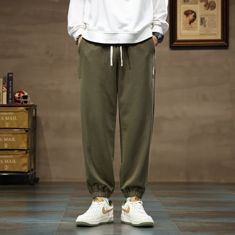 

Autumn casual pants men's pants fashionable sports pants plate-shaped knitted autumn spring sports running pants Tapered pants