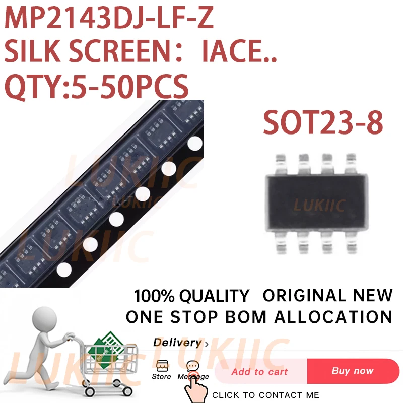 

(5-50PCS) 100% New MP2143 MP2143DJ-LF-Z MP2143DJ SOT23-8