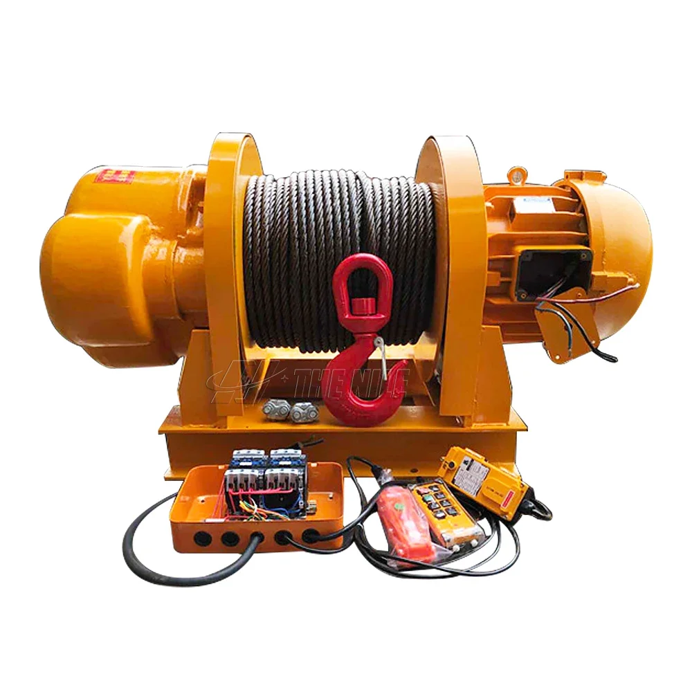 New Hot Selling Engineering Fabrication Use 3 Ton Wire Rope Engine Electric Hoist