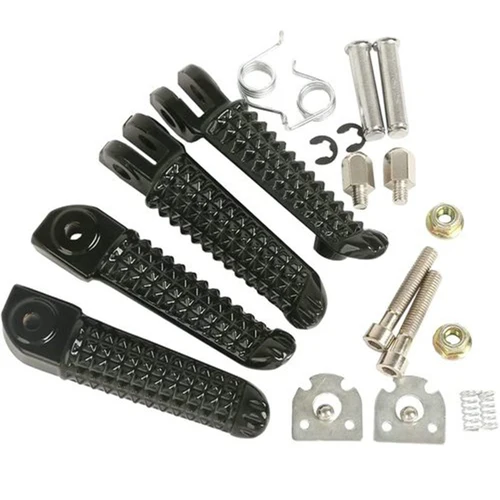 Imagen 2 del producto Reposapiés delantero y después de motocicleta, pedales de reposapiés para Yamaha YZF R1 2002-2012 YZF R6 2003-2011 2004 2005 2006 2009