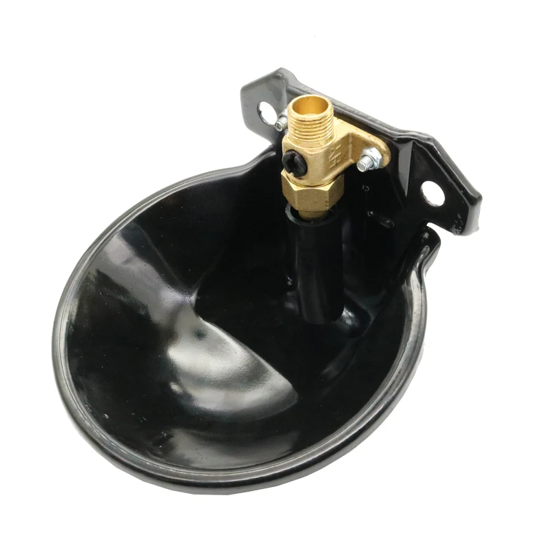 

1 Pcs Automatic Sheep Water Bowl Cast Iron Drinking Goat Lamb Drinker Water Bowl With Copper Valve 20 Mm Pipe Farm Feeding Equip