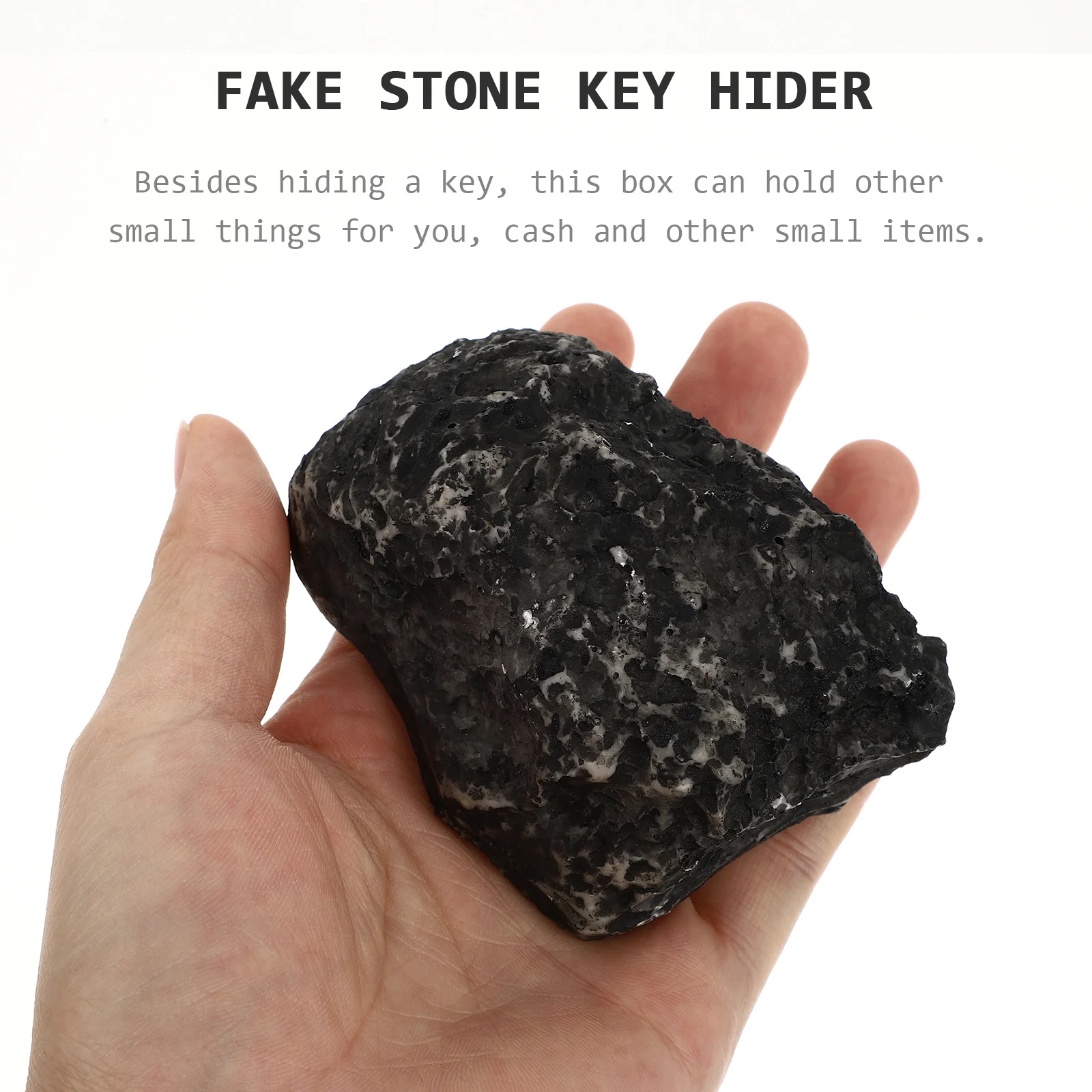 محاكاة مفتاح الحجر مخفي الراتنج صنع ساحة ديكور صندوق إخفاء وظيفي للمفاتيح النقدية أساسيات صغيرة إخفاء مفتاح بأمان