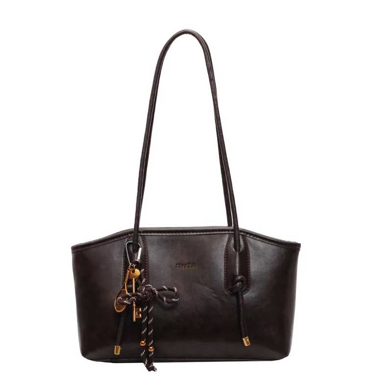 

2025 PU Leather Shoulder Bags For Women Winter Y2K Trend Female Crossbody Bag Lady Handbags And Purses Retro Tote Bag Bolso