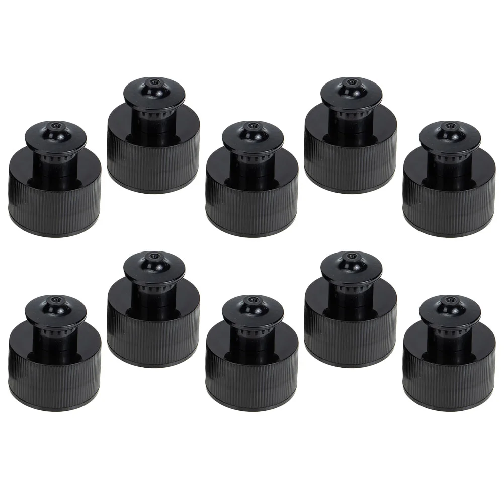 

10 Pcs Water Bottle Replacement Tops Caps Push Pull For Bottles Sport Leak Proof Sports Mineral