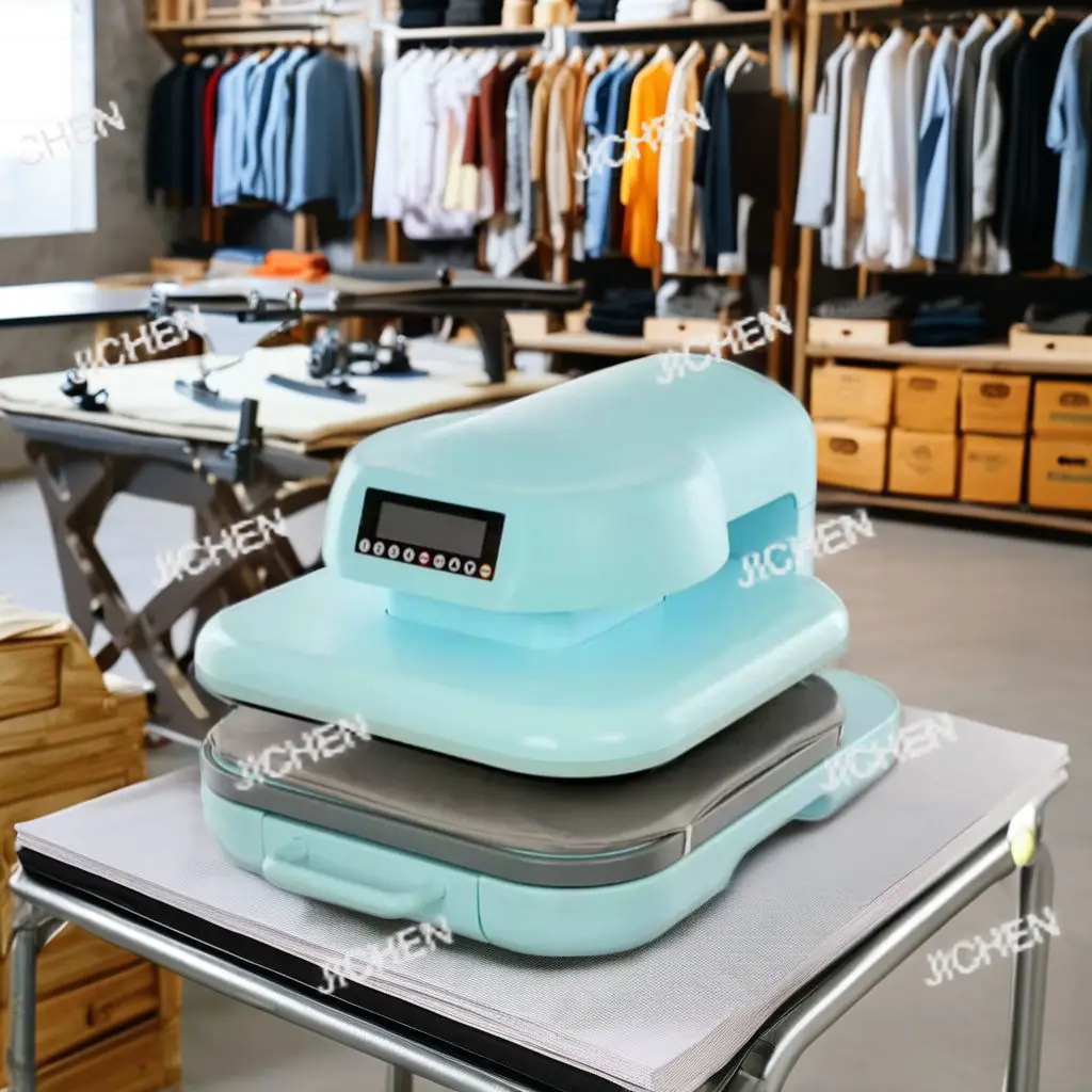 

Автоматический мини-пресс для термопереноса на футболки JC Electric (портативный)