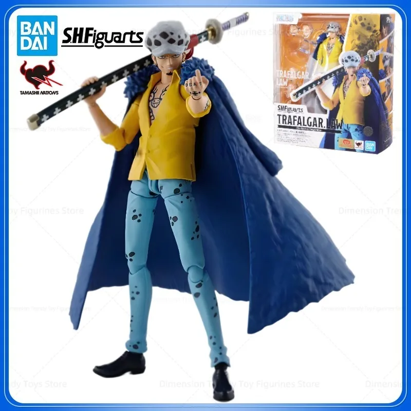 

In Stock Bandai Anime One Piece S.H.Figuarts Trafalgar Law The Raid on Onigashima Action Figure PVC Model Toys Collectible DT
