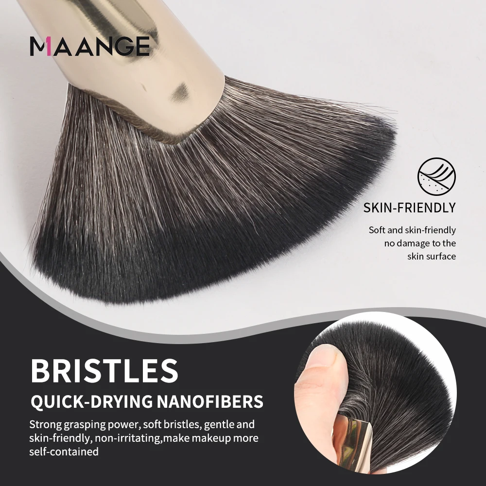 MAANGE Angled Kabuki Makeup Brush Premium Brush Perfect For Face Contouring And Highlighting With Creams And Powders Gift Choice