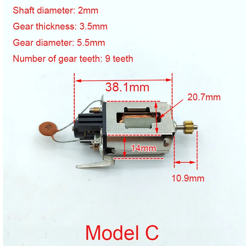 SCX RK42 RK42 DC 6V 12V 18V 24V High Speed Slot Car Motor Vehicle F1 Toy Cars Train With Cooling Hole