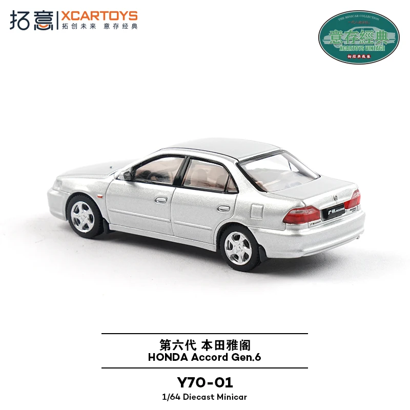 รถโมเดลฮอนด้า แอคคอร์ด รุ่นที่ 6 รถเชิงพาณิชย์ รถเก๋ง ขนาด 1:64 ของ Tuoyi ผลิตจากโลหะผสมหล่อขึ้นรูป ของเล่นแบบกำหนดเอง