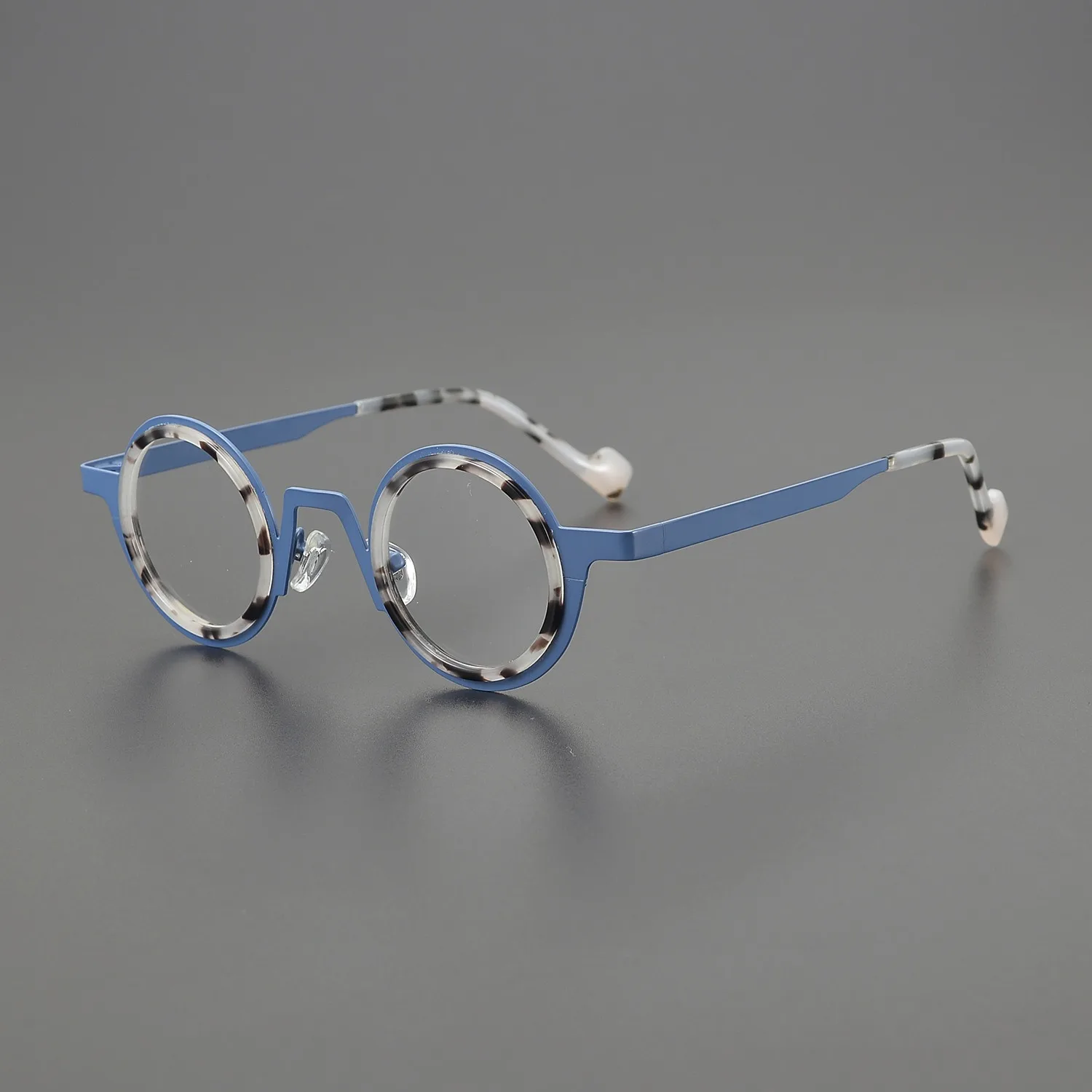 

Round Screwless Glasses Frames Men Women Acetate Alloy Ultra-light Eyeglasses Light Weight Eyewear Spectacles