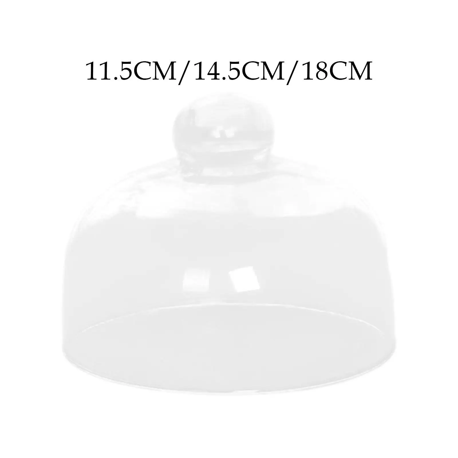 Glass Cake Stand Cover Decorative Serving Dome for Wedding Party Cake Plate