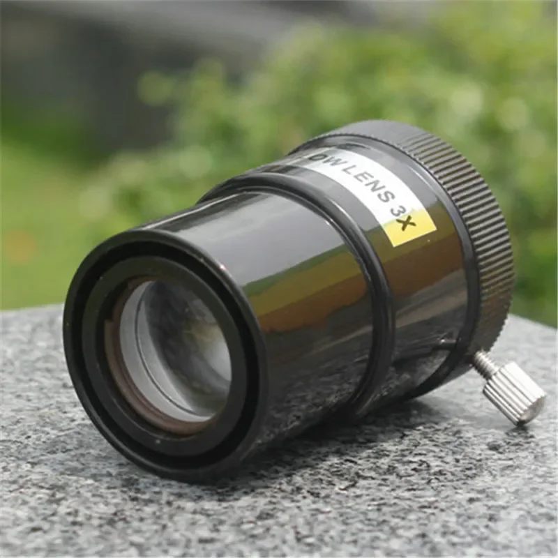 3X Barlow Extender Lens 1.25 Inches 31.7mm Glass Lens Material Astronomical Telescope Accessories