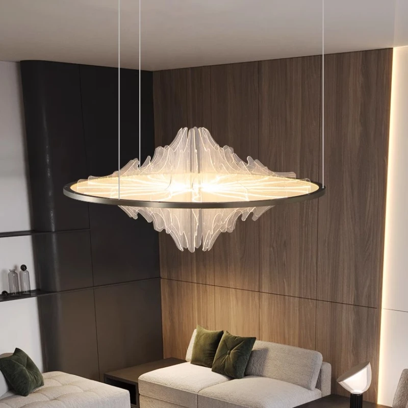 

Talian Minimalist Living Room Pendant Light New Artistic Personality Creative Master Bedroom Dining Room Light Luxury