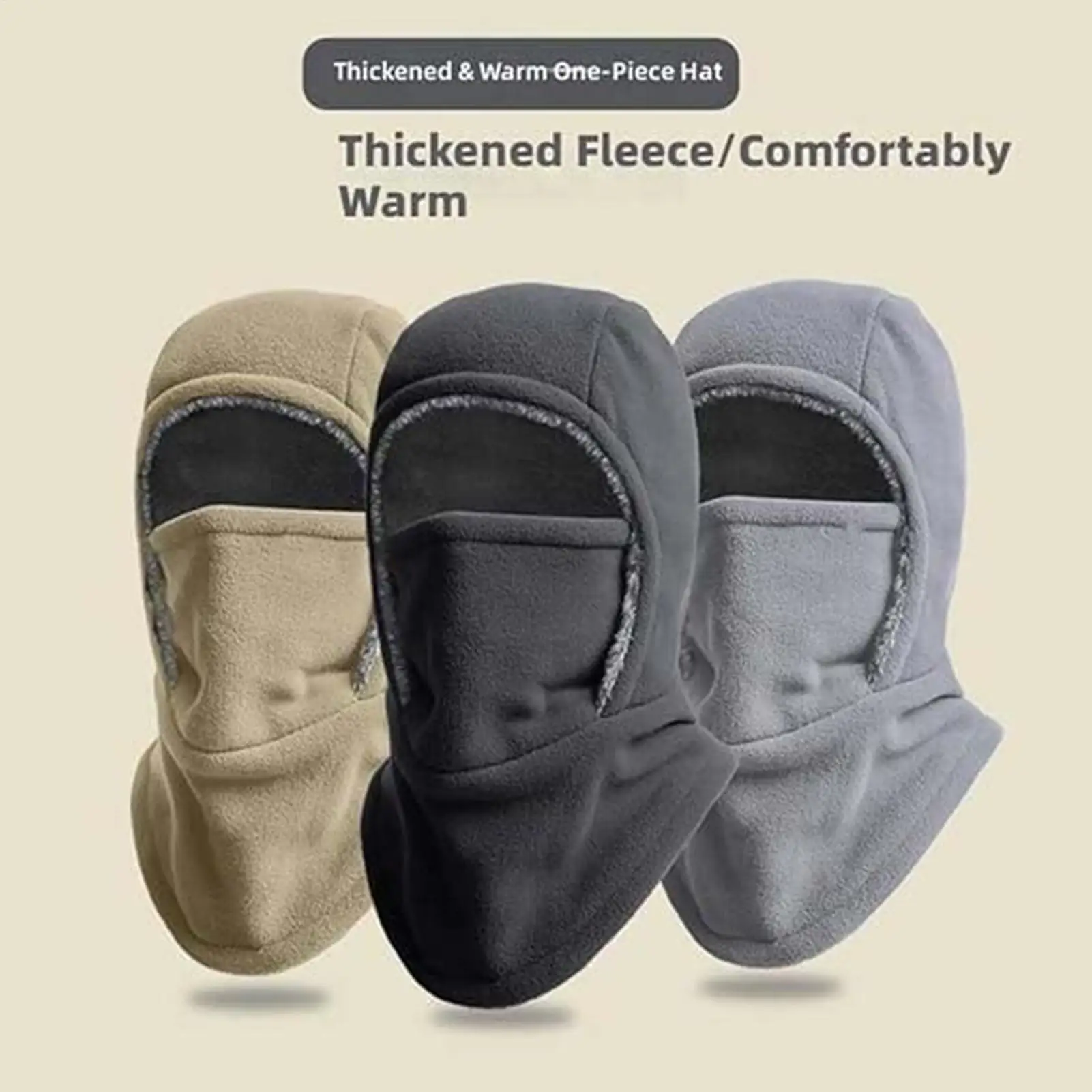 Full Face Cover Windproof Thermal Cycling Hat Motorcycle Cycling Neck Warmer for Women Skiing Snowboarding Sledding Skating