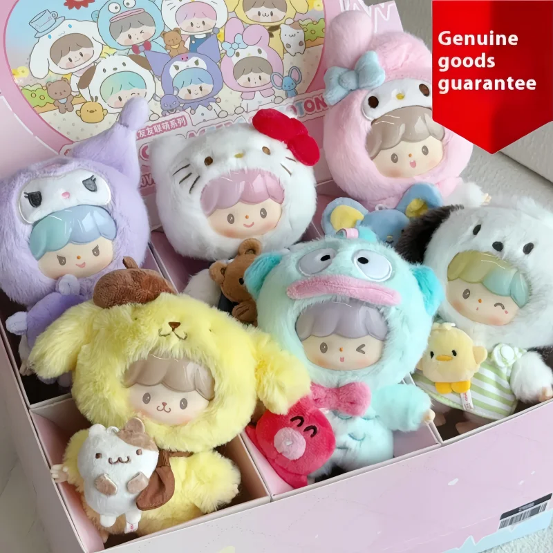 New Genuine Zzoton Sanrio Characters Love-League Buddies Series Blind Box Co-Branded Product Collection Toy Bag Pendants As Gift