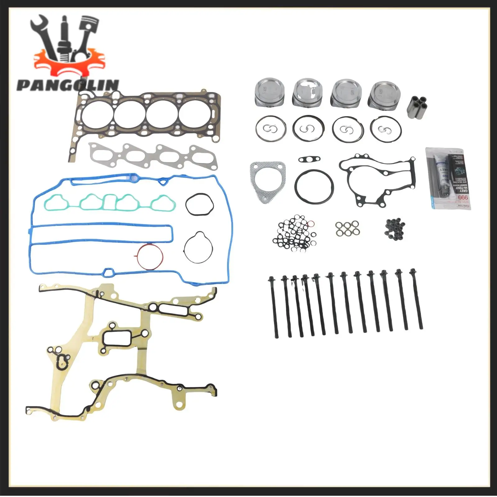 LUJ LUV محرك الاسطوانة مجموعات ربط السيراميك الارضي HSCV001 HS54898 HS31411 TCS46201 ES72474 ل تشيفي كروز سونيك بويك إنكورد تراكس 1.4L #1