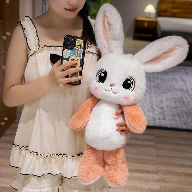 40-70cm Adorable Rabbit Plush Toy Soft Stuffed Animals Kawaii Bunny Baby Appetite Doll Sofa Pillow Home Decor for Kids Xmas Gift