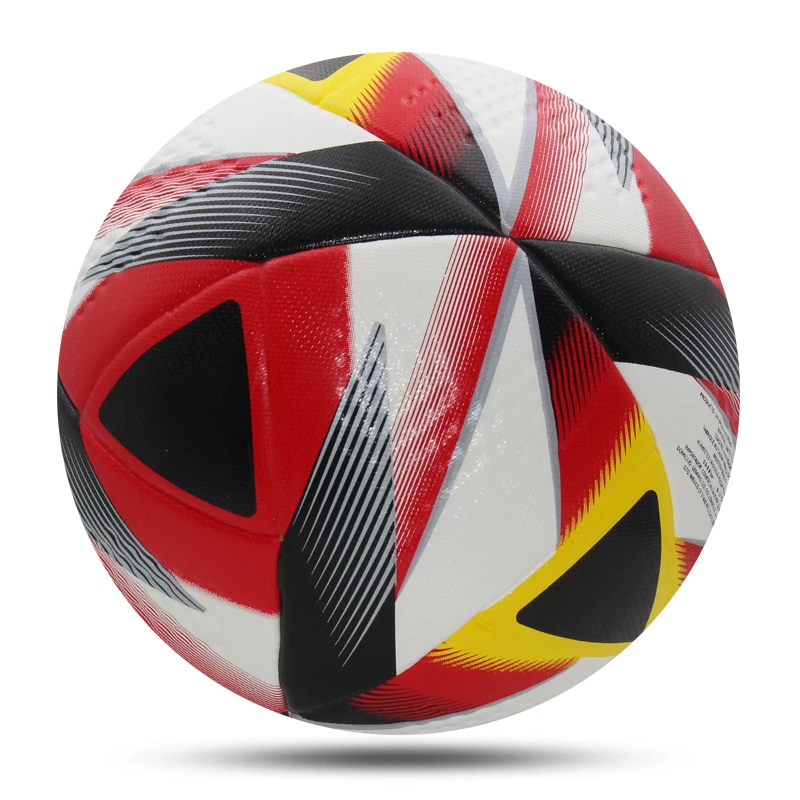 2024 pallone da calcio di dimensioni Standard 5 materiale PU di alta qualità sport all\'aria aperta palloni da calcio resistenti all\'usura squadra